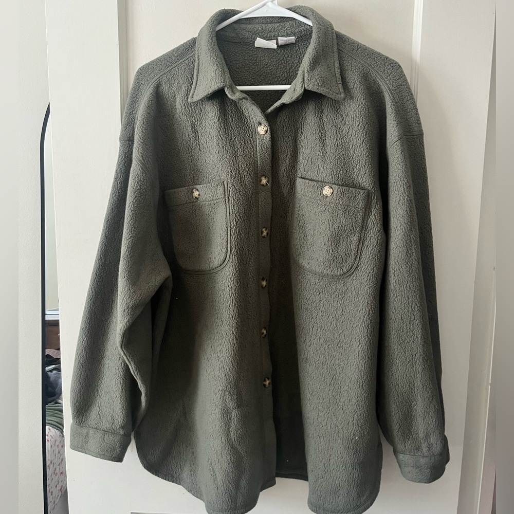 Cherokee Olive Teddy Jacket for Women